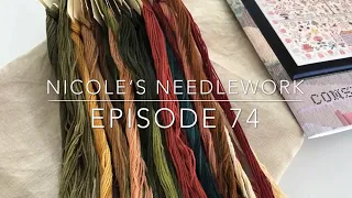 Nicole’s Needlework: FlossTube 74 - WIPs and Market Stash