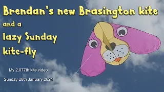 Brendan's new Brasington kite and a lazy Sunday kite-fly
