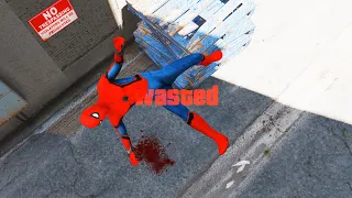 GTA 5 Epic Wasted Spiderman Jumps Fails Ep.192 (Fails Funny Moments)