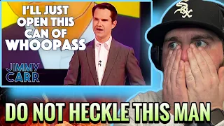 YOU CANT BEAT HIM | Jimmy Vs The Audience: HECKLERS & ROASTS VOL. 2 | Jimmy Carr (Reaction)