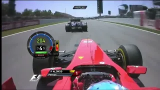 Fernando Alonso onboard start Spanish GP 2011