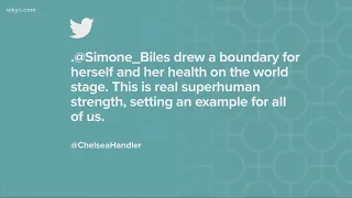 Social media rallies around Simone Biles after team finals exit
