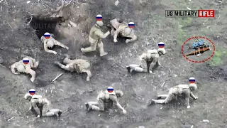 Horrible!! How Ukrainian FPV drones mercilessly take out desperate Russian soldiers in battle