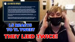 LS reacts to Team Liquid Tweet About Alphari - They Already LIED Twice!