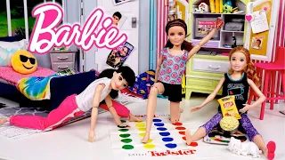 Barbie Dolls School Morning & Night Routine and Sleepover