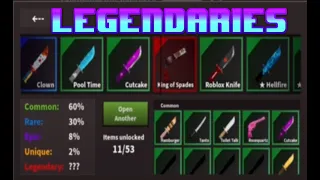 ROBLOX KAT! | OPENING $50 WORTH OF CRATES ON KNIFE ABILITY TEST  (GOT LEGENDARIES)