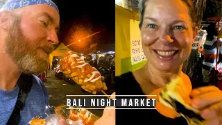 🇮🇩 Bali Night Market | SO MANY FOOD OPTIONS - We Are Blown Away!