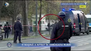 Stirile Kanal D (06.04.2022) - Sofer ars dupa ce a intrat cu masina in Ambasada Rusiei!