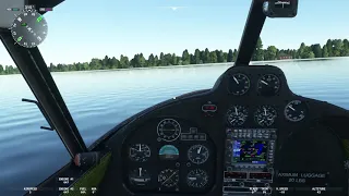 MSFS Scenic Flight G-44A Boisvert & Fils Seaplane Base to Bolton Landing Xbox Series S.