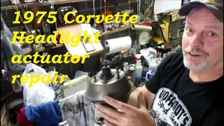 1975 Corvette, headlight actuator repair, Volume 2B