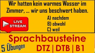 DTZ / DTB / B1 | B1- Grammatik | Sprachbausteine | Live am 22.01.2023