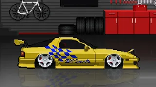 Mitsuru Haruguchi's Rx-7 FC in pixel car racer!