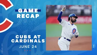 Game Highlights: Steele Deals, Happ Homers Twice in Cubs Win vs. Cardinals in London | 6/24/23