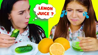 REAL FOOD VS JUICE | EATING SOUNDS FOOD CHALLENGE LILIBU