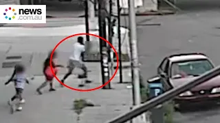 Moment Mum heroically saves child from attempted kidnapping