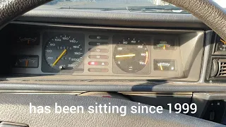 1981 opel commodore 2.5s running after sitting in garage for 21 years.