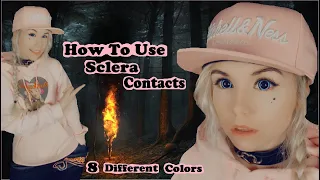 How To Use Full Sclera Contacts! (Get Ready for Halloween)