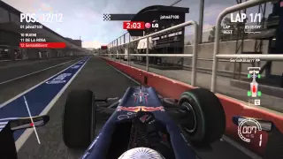 F1 2010 Massive Glitch & Huge Crash ★ Over Pit Wall ★ No Pit Regulations