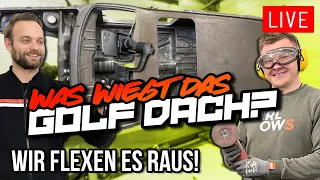 Wir trennen das Golf Dach raus - Wie schwer ist es? LIVE | Philipp Kaess |