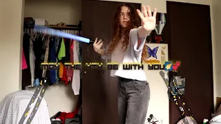 Showcasing My Star Wars Lightsaber Skills~May the 4th be with you🌠💕