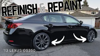 refinishing & repainting enkei wheels for the lexus gs350