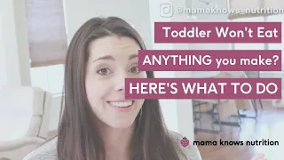 Toddler Won't Eat Anything You Make? Here's what to do