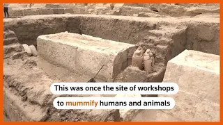 Egypt unearths mummification workshops