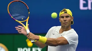 Rafael Nadal v. Taylor Fritz, 2022 US Open Practice, HD Court Level View