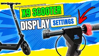 X9 Scooter Display Settings