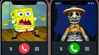 Spongebob Called The Zoonomaly Monster On The Phone