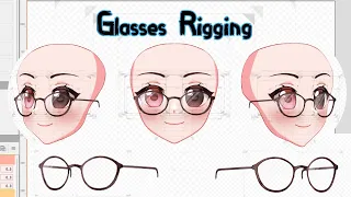 Live2D Glasses rigging breakdown (Live2D Tutorial!)