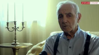 Charles Aznavour Talks to CivilNet