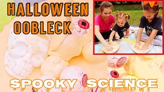 HALLOWEEN OOBLECK: 31 DAYS OF HALLOWEEN KIDS STEM SCIENCE EXPERIMENTS ACTIVITIES