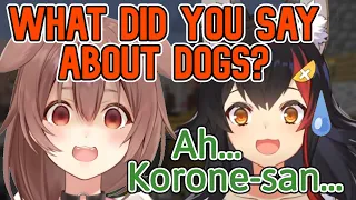 Mio Accidentally Insults Korone With Her Comment About Dogs [Hololive/Subaru]