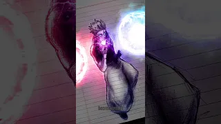 Drawing Gojo use Hollow Purple at 200% and finish Sukuna|GlowArt|#animedrawing  #anime  #glowart