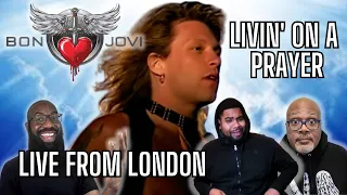 Hip Hop Heads REACT to Bon Jovi LIVE from London! Living On A Prayer Live  from London!!!