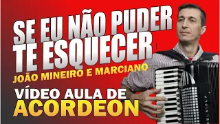 SE EU NÃO PUDER TE ESQUECER - JOÃO MINEIRO E MARCIANO - Vídeo Aula de Acordeon