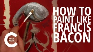 HOW TO PAINT LIKE FRANCIS BACON WITH CIRCLE LINE | CANVAS