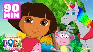 Dora's Most Daring Rescues! w/ Boots 💥 90 Minutes | Dora the Explorer | Dora & Friends