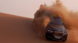 Rolls-Royce Cullinan off-roading at Dubai desert