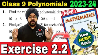 Polynomials | Class 9 Maths chapter 2 | Ex 2.2 Q1 to Q4 | New NCERT Book | Class 9 Maths | 2023-24