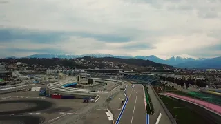 Dji Mavic pro. Sochi Olympic Park.  Formula 1 trace.  Sochi. Олимпийский парк Сочи.