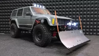 КРУТОЙ ОТВАЛ с системой подъема и опускания. Чистим снег правильно на Axial SCX10 2 (Snow plow)