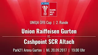 20.09.2017 / 19:00 Uhr Union Raiffeisen Gurten (GUR) vs. Cashpoint SCR Altach (ALT) | Livestream