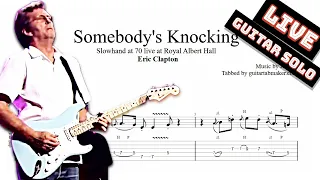 Eric Clapton - Somebody's Knocking solo TAB - live - (PDF + Guitar Pro)