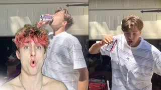 Chugging Sparkling Water Goes Horribly Wrong *REACTION*