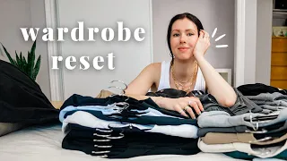 How I RESET my capsule wardrobe | closet switchover & declutter routine