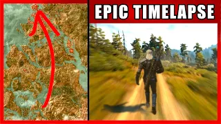 Walk Across The Map Timelapse | The Witcher 3 (Novigrad + Velen)