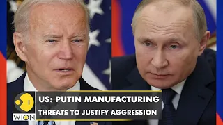 White House accuses Russian President Vladimir Putin of threats to justify aggression in Ukraine