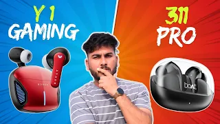 Boult Y1 Gaming Vs Boat 311 pro : Which One Is Best ? Best Earbuds Under 999/- ?